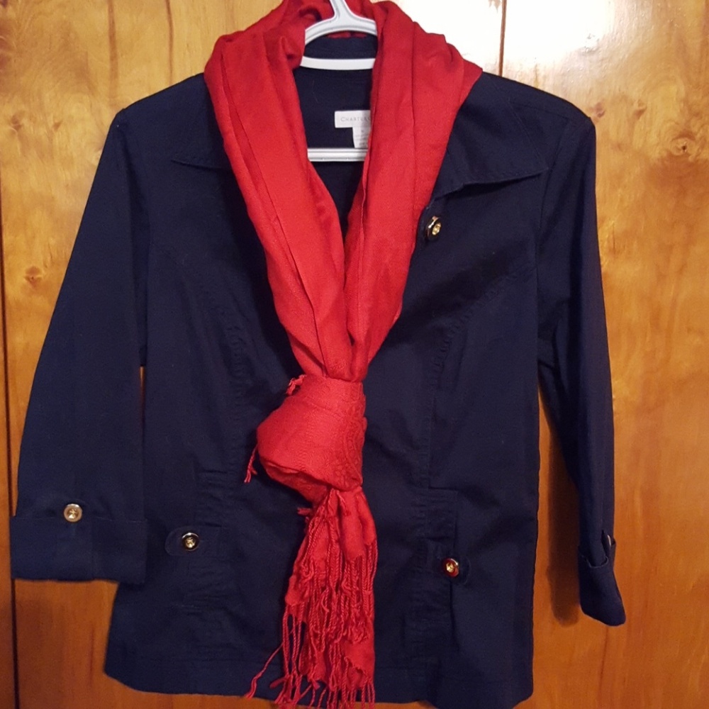 Navy Charter Club lt. weight blazer